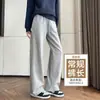 Pantalones escolares atléticos negros de una raya, estilo unisex, colección otoño/invierno 2026, forrados de polar, pierna recta, pantalones escolares casuales para usar al aire libre