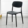 Sillas Coloridas de Moda, una Opción Ideal para Apartamentos Pequeños, Sillas de Comedor de Plástico Minimalistas Modernas con Diseño Delgado, Sillas de Lujo Ligero para Uso Doméstico
