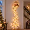Luz de Pared para el Sendero Mágico Navideño Transfronterizo, una lámpara de pared de madera para el Sendero Mágico Navideño