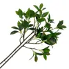Rama Única de Hoja de Adelfa Verde Artificial Premium Transfronteriza para Decoración de Hotel, Jardín, Centro Comercial y Boda
