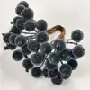 Decoración Navideña de Frutos Rojos de Granada de Espuma Simulada Fruta Navideña Escarchada Material para Guirnaldas DIY Arreglo Floral de Ratán Decoración