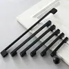 Acessórios de Ferragens para Móveis Puxadores de Gaveta Porta de Armário Estilo Americano Armário Preto Guarda-roupa Material Liga de Zinco Armário de Cozinha