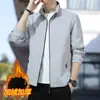 Venda Direta de Fábrica Jaqueta Mais Vendida Outono e Inverno Masculina Primavera Gola Alta Casaco Masculino Simples Estampa Personalizada com Logo