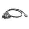 USB Dupla Face Personalizável com Orelhas para Terminal Dupont 2.0-5P*2 Cabo de Dados USB com Orelhas Pode Ser Fixado