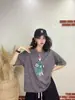 Camiseta Informal Amplia de Dibujos Animados Nueva de Verano para Niñas, Reductora de Edad, Moda Talla Grande, Top Informal Versátil, Venta al por Mayor