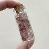 Atacado Cristal Natural Ágata Pedrinhas Garrafa Flutuante Rosa Roxo Branco Cristal Pedrinhas Garrafa dos Desejos Garrafa de Vidro Mineração Padrão Ornamentos