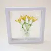 Enfeites de Flores Artificiais Mini Esmaltadas Zibo Decoração de Casa Artesanato Esmaltado Boshan Enfeites para Mesa de Escritório