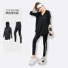 Nuevo Conjunto de Ropa Deportiva para Yoga y Fitness, Conjunto Deportivo de Manga Larga para Correr y Gimnasio, Tallas Grandes para Mujeres Curvilíneas, Oculta el Vientre, Adelgazante, Corte Holgado