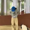 Estilo Coreano Novo Estilo Alto Top com Capuz Moletom Moletom Feminino Personalizado Rua Solto Design de Estudante do Ensino Fundamental