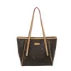 Bolsa Tote Casual de Gran Capacidad para el Día a Día Versátil Moderna de un Solo Hombro Simple Retro Estampada Bolso de Mano con Temperamento