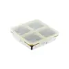 Caja Bento Cuadrada de Acero Inoxidable 304 Transfronteriza Caja de Comida de Alta Apariencia con Tapa Compartimentada Sellada Caja de Almuerzo Pequeña Reductora de Grasa