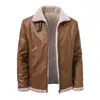 Otoño Invierno 2026 Venta Caliente Abrigo de Hombre de Borrego Chaqueta Gruesa de Piel de Borrego Amazon Chaqueta Abrigo de Piel Sintética Wish