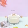 Amazon Transfronterizo Set Imitación Olla a Presión, Cualquier Combinación, Piedra Mármol Beige Cocina de Inducción Juego Universal Olla