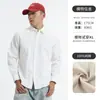Outono e Inverno Novo Design Camisa Quente Masculina Manga Longa Estilo Japonês Luxo Acessível Camisa de Alta Qualidade Algodão Puro Masculino