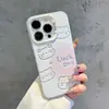 Funda para iPhone 15 Pro Gato con Línea Tres en Uno Apple 14 Funda de Espejo Adecuada para 13 Funda Protectora 12 Promax