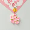 Lindo Llavero de Flor de Cerezo Colgante de Flor para Niñas, Accesorio para Mochila, Regalo para Mejor Amiga, Joyería para Estudiantes