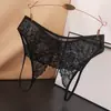 Ropa Interior Europea y Americana de Talla Grande con Abertura en la Entrepierna para Niñas, Sexy, No Necesita Quitarse y Ponerse en las Nalgas, Encaje Calado, Tentación Transparente, Bragas de Talla Grande