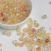 Dingyi 6 mm Luna Fría Rosa Neón Cuentas Redondas Resina Galvanizada Agujero Pasante Cuentas Sueltas Hecho a Mano DIY Cadena para Teléfono Móvil Accesorios de Joyería
