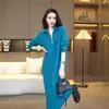 Vestido Suéter de Tricô Grosso Quente para Outono/Inverno 2026, Comércio Exterior, para Usar por Cima e em Camadas, Vestido Moderno Elegante de Caimento Solto