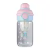 Taza de Agua Portátil Nueva de Paja de Alto Valor Linda Gran Capacidad Taza de Vidrio de Alto Borosilicato Resistente a Altas Temperaturas Taza de Doble Uso Resistente al Calor