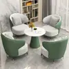 Juego de mesa y sillas de negociación para oficinas de ventas de hoteles, silla de recepción y reunión de lujo ligero, sillón individual minimalista de ocio para salones de belleza
