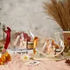 Bolsa de Dulces de Boda para Acompañantes de Novia, Dama de Honor, Cadena de Perlas Transparente de Celebridad de Internet, Bolsa de Regalo de PVC para Cumpleaños de Niñas