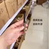 Pincel para Esfumar Sombra de Olho com Pelo de Esquilo Sombra para Nariz Iluminador Pincel de Maquiagem Sólido de Madeira de Sândalo Verde Pelo Animal Cangzhou