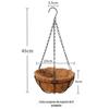 Cesta suspensa respirável ecologicamente correta Vaso de flores Varanda Pote pendurado de carne Lilch verde Pote pendurado Pote pendurado Coconut Bromland Vaso de flores pendurado na parede Vaso de flores