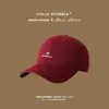 Gorra de Béisbol Bordada con Letra Estilo Retro Americano Gorra Estilo Callejero Coreano Sombrero Versátil para Hombres y Mujeres con Ala Ancha Muestra Cara Pequeña