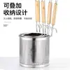 Colador de Polvo Perforado de Acero Inoxidable Mango Redondo Espumadera para Fideos Olla Caliente Mala Tang Colador con Mango de Madera Colador de Polvo Cesta para Freír Cesta para Verduras