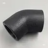 Codo de PE de 45 grados 4 puntos 6 puntos accesorios para tuberías de suministro de agua de HDPE diámetro igual codo de 135 grados socket fusión térmica curva pequeña