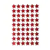 54 Pegatinas/Hoja Pegatinas de Estrella Holográfica 6 Colores Láser Smiley Estrella de Cinco Puntas Recompensa para Niños Pegatinas de Dibujos Animados