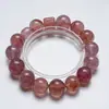 [Bracelete de Cristal Natural Morango Feisha Névoa de Frutas Vermelhas Feminino Mais Fácil de Combinar Presente Bracelete Atacado