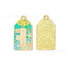 Estilo Chino Bendición de Paz y Alegría Mensaje Aleación Esmalte Accesorios para Joyería DIY Etiqueta de Texto Llavero Creativo Colgante