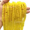 Casta Ming comercio ágata amarilla cuentas al por mayor ágata cuentas redondas cuentas sueltas accesorios para pulsera DIY cuentas espaciadoras