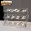 Estante de Almacenamiento para Vasos de Agua para Uso Doméstico en el Gabinete de la Sala de Estar, Portavasos Aislado de Acrílico, Estante de Almacenamiento de Gran Capacidad a Prueba de Polvo para Escritorio