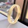 Anillo de arena simple estilo frío coreano 2024 nuevo de acero de titanio anillo de acero inoxidable joyería chic de moda para mujer