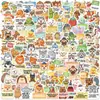 100 pegatinas de graffiti de animales de dibujos animados para decorar guitarras, cuadernos, equipaje, manualidades, impermeables, al por mayor
