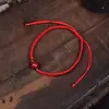 Pulsera de Hilo Rojo Cinabrio de Alto Contenido con Cuentas de Arena Dorada Púrpura, Pulsera de una Sola Hilo Ajustable para Hombres y Mujeres, Estilo Bebé, Estilo Étnico