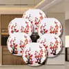 Set de Linternas Redondas de Papel Estilo Japonés de Flor de Cerezo y Flor de Ciruelo para Cumpleaños, Boda, Festival, Decoración de Habitación Infantil, Linternas de Papel Hechas a Mano
