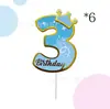 Números Calientes de Venta Transfronteriza 0-9 Adornos para Pastel de Cumpleaños para la Fiesta de Cumpleaños de Niños Decoración de Mesa de Postres