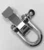 Pulseira de paracord, pulseira de sobrevivência, fivela de metal, fivela de ferradura em liga de zinco galvanizado, fivelas em forma de U e O, acessórios de joias para atacado