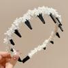 2024 Nova Onda Esportiva Cabelo Banda Lavar Rosto Quebrado Cabelo Banda Saída All-match Headwear Alta Pressão Craniana Cartão de Cabelo para Mulheres