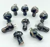Europa y Estados Unidos venta caliente cristal natural piedra ágata 2 cm mini hongo colgante collar accesorios DIY hecho a mano
