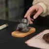 Silla mecedora de arcilla púrpura creativa para incienso, Quemador de incienso de monje pequeño estilo chino, Soporte para incienso para sala de estar, sala de té, oficina, Quemador de aromaterapia