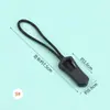 Bolsa de Roupas Cabeça de Zíper Corda de Acessórios Penduráveis Fivela Puxador Pingente Cabeça de Zíper de Barraca Removível Alça de Corda de Cauda Antiderrapante