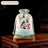 Bolsas de Lona con Cordón al por Mayor en Stock, Bolsas de Lona para Almacenamiento de Arroz y Harina, Bolsas Grandes de Doble Cordón