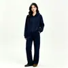 Conjunto de Sudadera con Cremallera Estilo Europeo y Americano para Mujer de Comercio Exterior Amazon, Conjunto de Sudadera con Cremallera de Felpa Estilo Coreano + Pantalones de Pierna Ancha