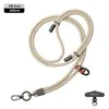 Lanyard Popular para Teléfono Móvil de Muñeca 6mm Fuerte para Colgar en el Cuello Cruzado Ajustable Exterior Montañismo Cuerda Trenzada Anti-Pérdida Color Pistola