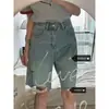 Jeans vintage lavados rotos de talla grande para mujer, diseño de verano, tiro alto, holgados, pierna recta, pierna ancha, modernos